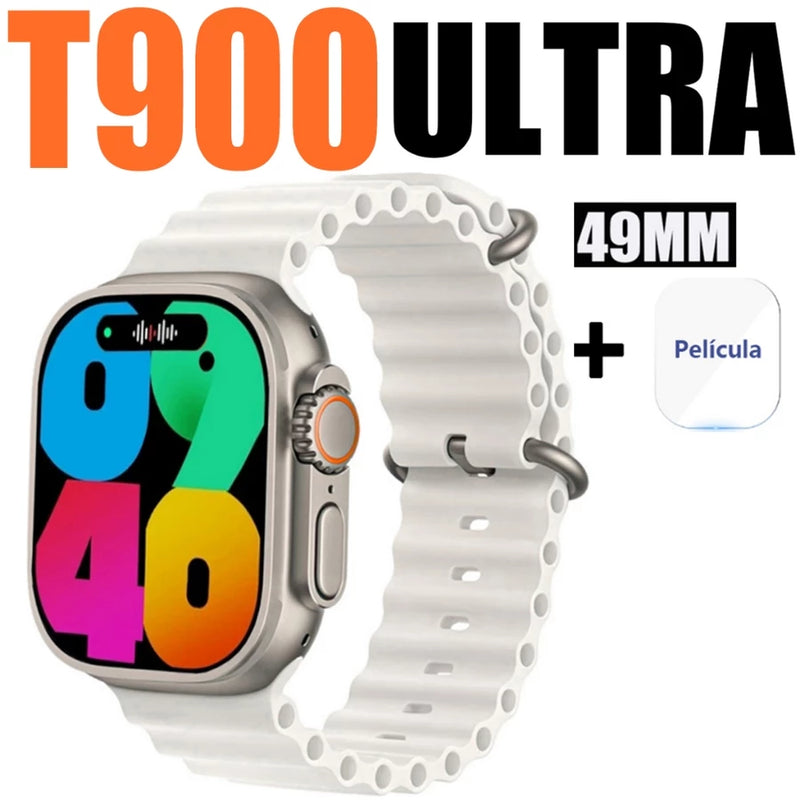 T900 Ultra Smartwatch Relógio Inteligente Prova Bluetooth Monitoramento De Saúde Exercício Contagem