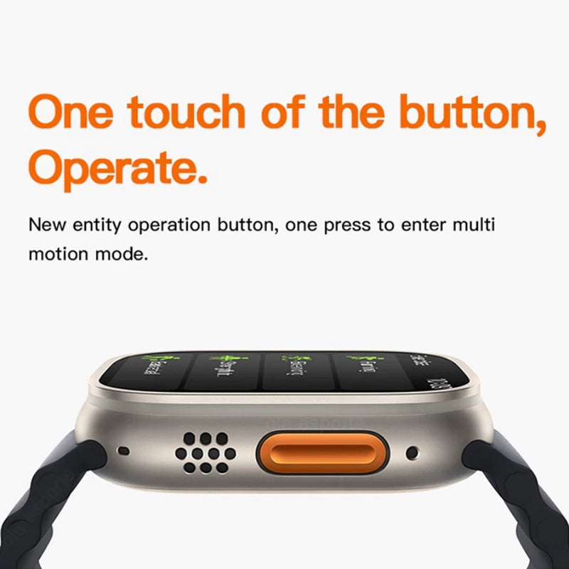T900 Ultra Smartwatch Relógio Inteligente Prova Bluetooth Monitoramento De Saúde Exercício Contagem