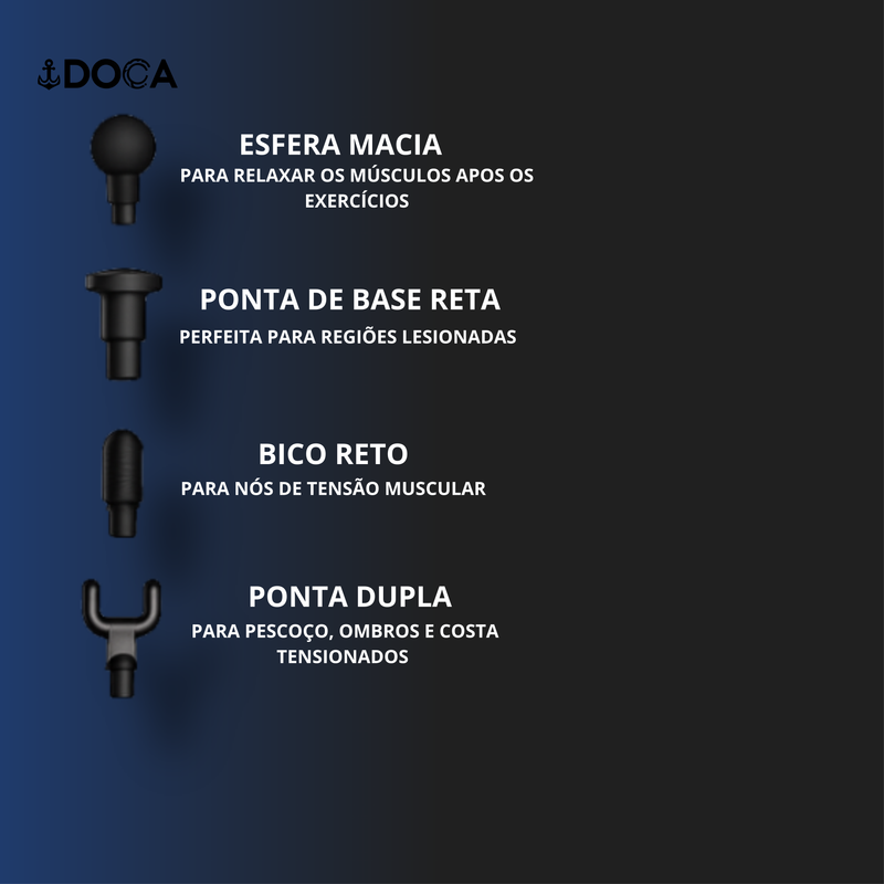 Massageador Elétrico Alta Frequência Profissional Muscular Massagem