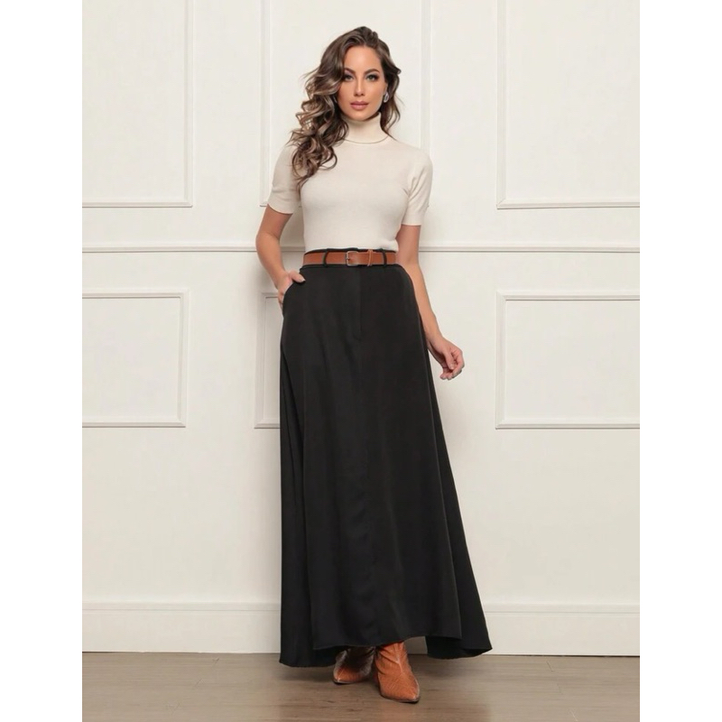 Saia Longa Feminina Alfaiataria