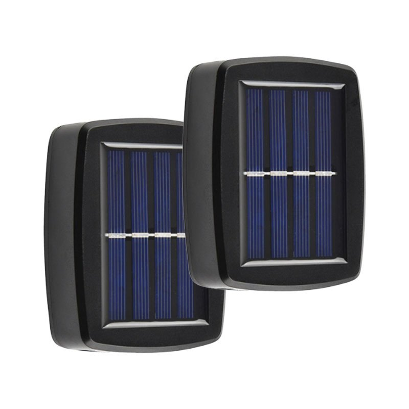 Kit 8 Luminária De Parede Led Arandela Solar com 2 Focos Externa À Prova D'Água