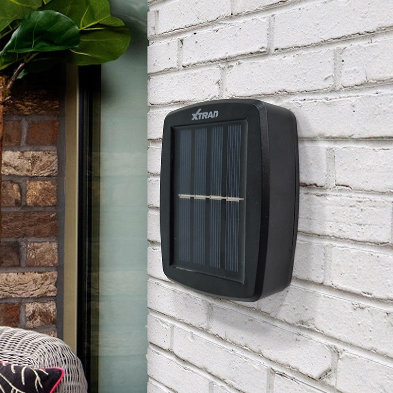 Kit 8 Luminária De Parede Led Arandela Solar com 2 Focos Externa À Prova D'Água