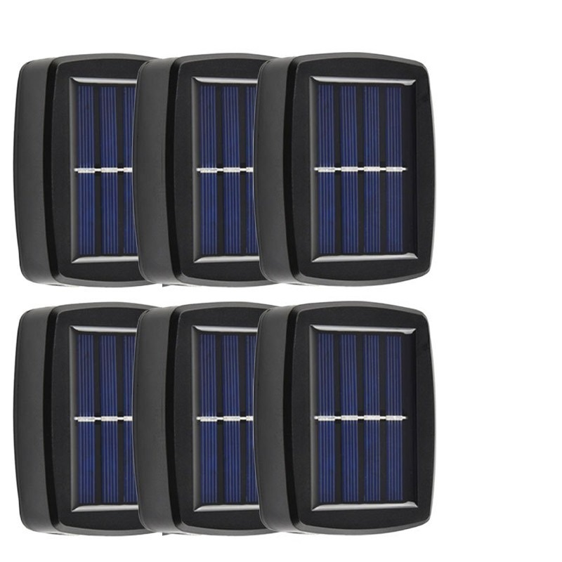 Kit 8 Luminária De Parede Led Arandela Solar com 2 Focos Externa À Prova D'Água