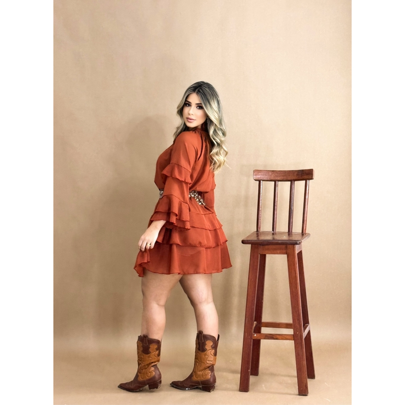Vestido buho tecido duna tamanhos G único