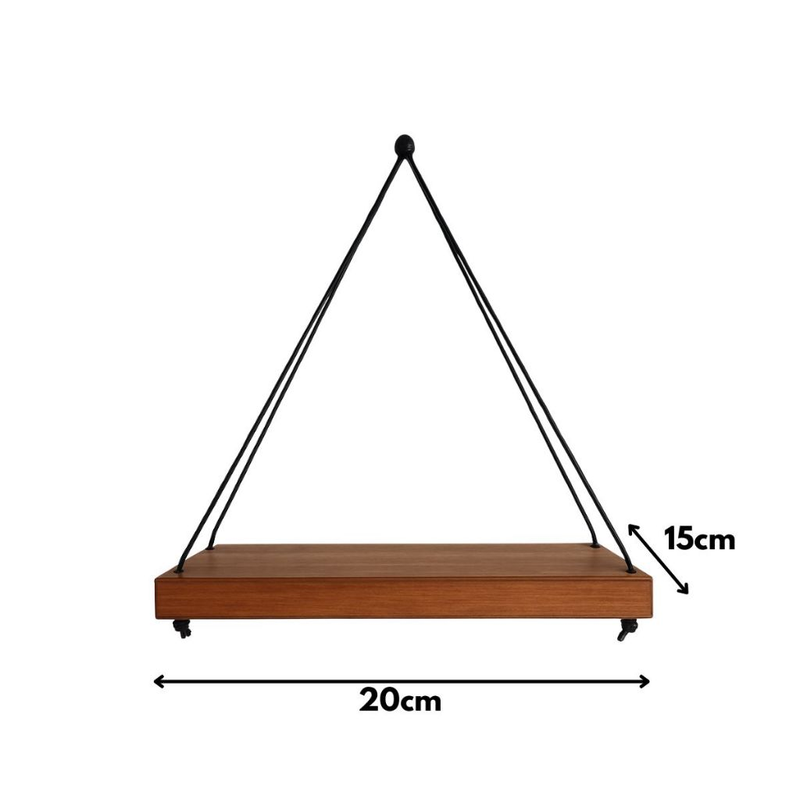 Kit 3 Prateleiras de Madeira Nicho Suporte Plantas Rustico mdf