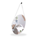 Espelho Redondo Decorativo Adnet Alça 60cm e 50cm Sala Quarto Banheiro de Parede