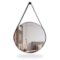 Espelho Redondo Decorativo Adnet Alça 60cm e 50cm Sala Quarto Banheiro de Parede