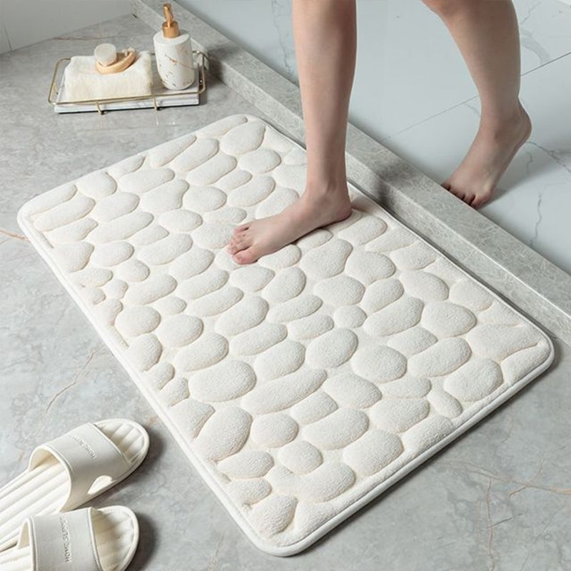 Tapete De Banheiro Soft Macio Secagem Rápida 60x40cm