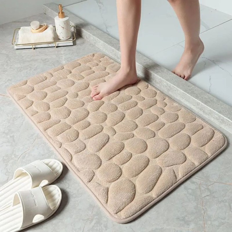 Tapete De Banheiro Soft Macio Secagem Rápida 60x40cm