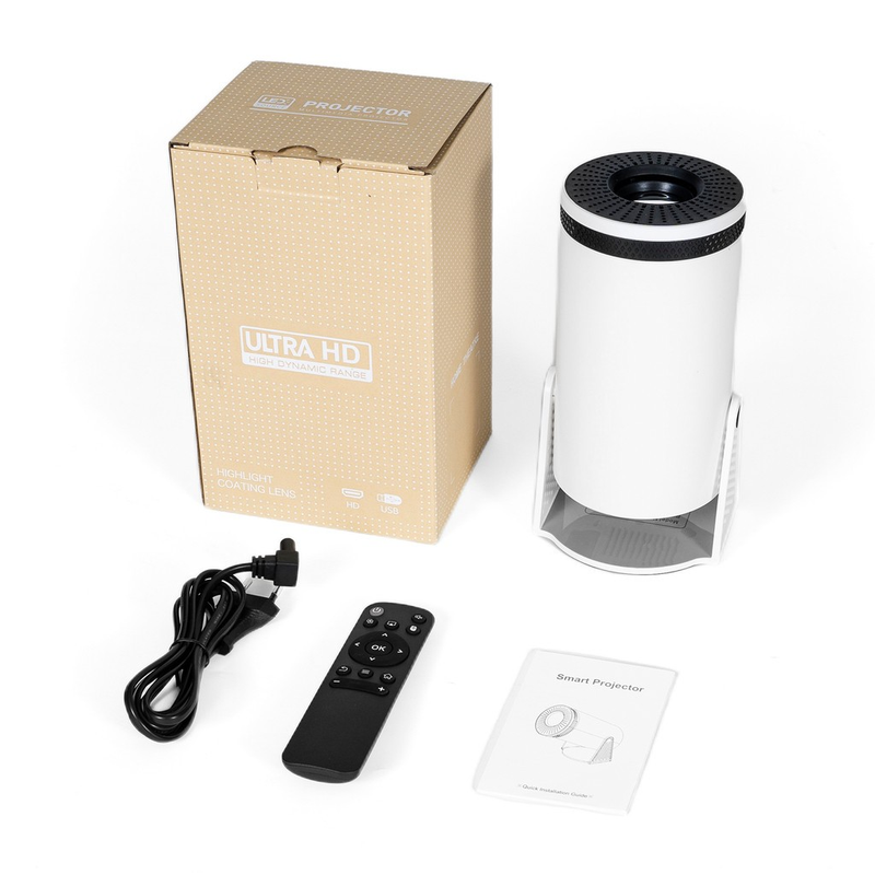 Projetor 4K HD 150 polegadas para celular, TV Box, Xbox, PS, PC, Wi-Fi e Bluetooth HY300 110/220