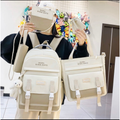 Kit 5 Bolsa Mochila Femina De Nylon adequado Para Escola Multiuso