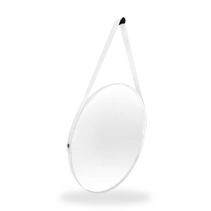Espelho Redondo Decorativo Adnet Alça 60cm e 50cm Sala Quarto Banheiro de Parede
