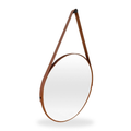 Espelho Redondo Decorativo Adnet Alça 60cm e 50cm Sala Quarto Banheiro de Parede