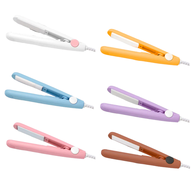 Mini Chapinha Prancha De Bolsa Portátil Cabelo Bivolt Estojo