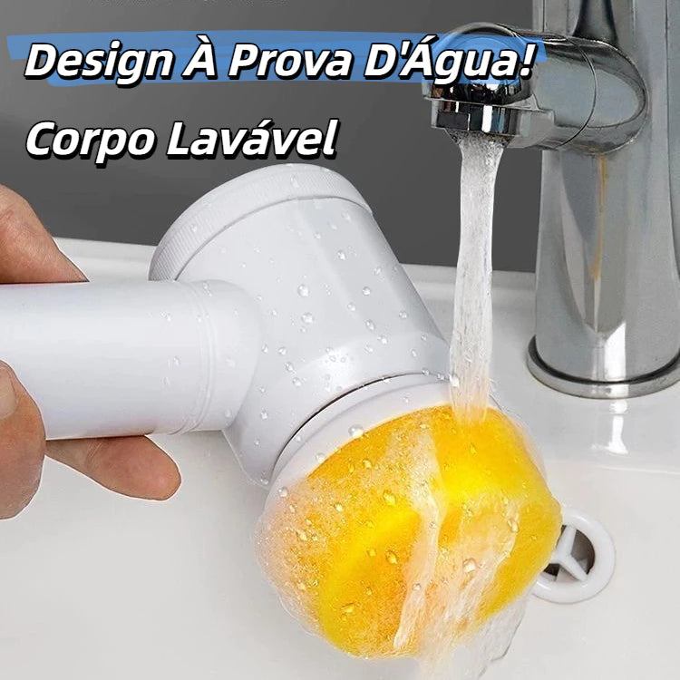 Kit escova Eletrica de Limpeza 5 em 1 Sem Fio Limpador Multiuso