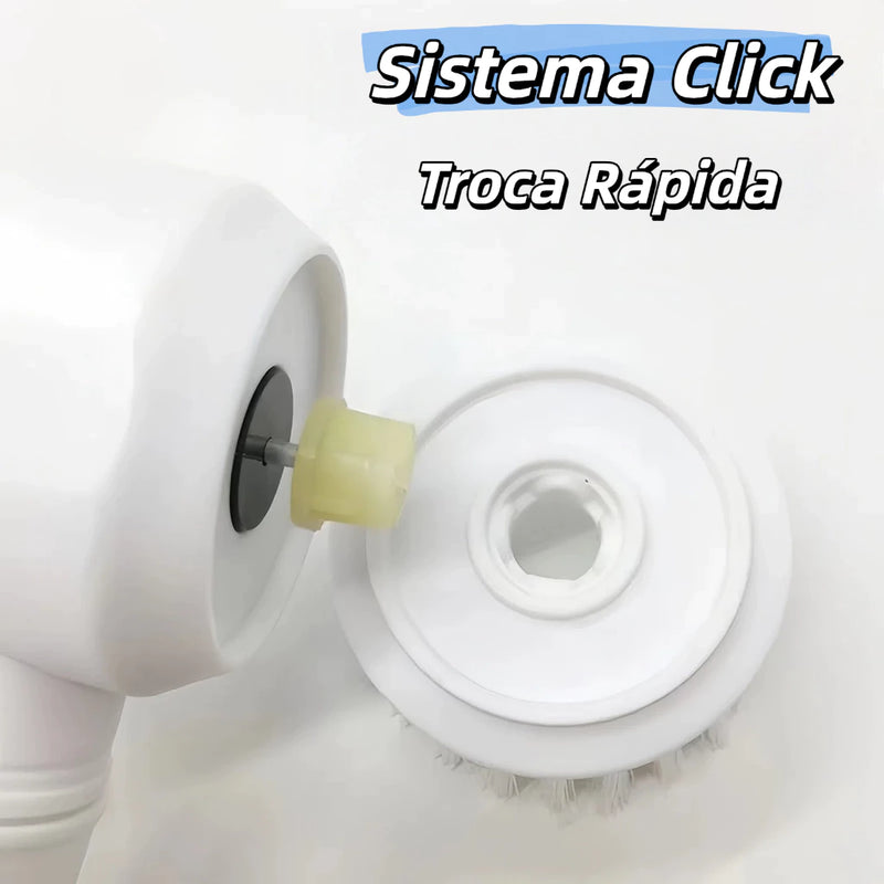 Kit escova Eletrica de Limpeza 5 em 1 Sem Fio Limpador Multiuso