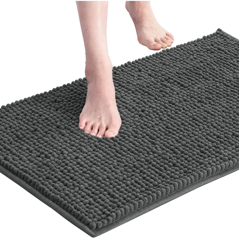 Kit Tapete Banheiro 40x60 Antiderrapante Microfibra Macarrão Luxo Várias Cores