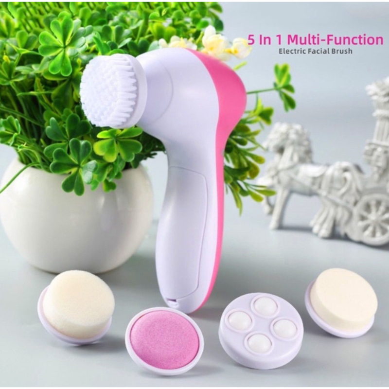 Escova Facial Elétrica Esfoliante Massageadora 5/1 Portátil