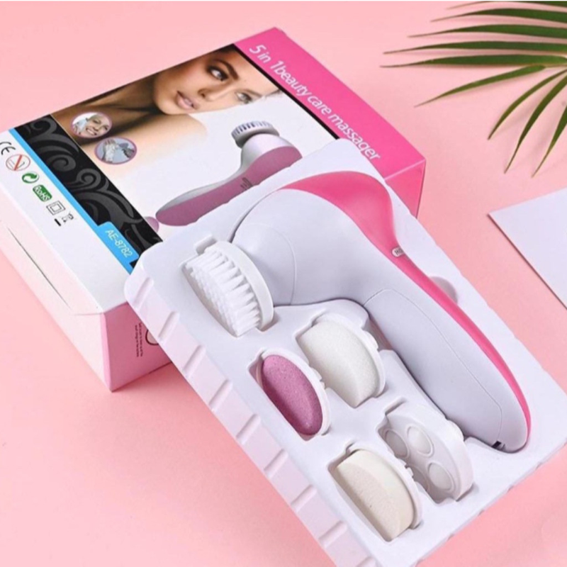 ANA1108 Escova Facial Elétrica Esfoliante Massageadora 5/1 Portátil PRONTA ENTREGA