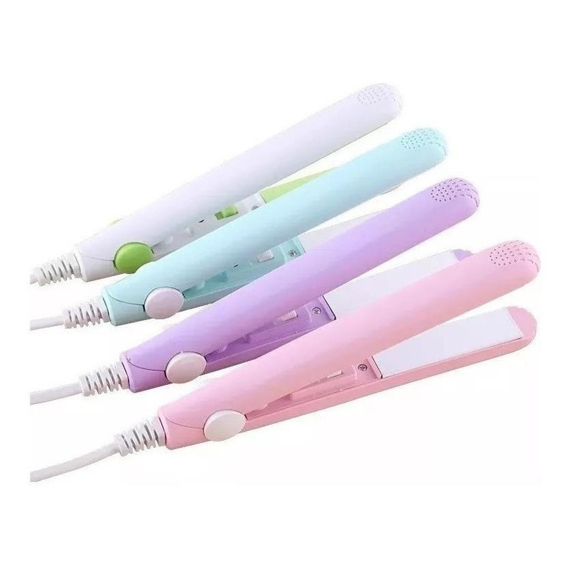 Mini Chapinha Prancha De Bolsa Portátil Cabelo Bivolt Estojo