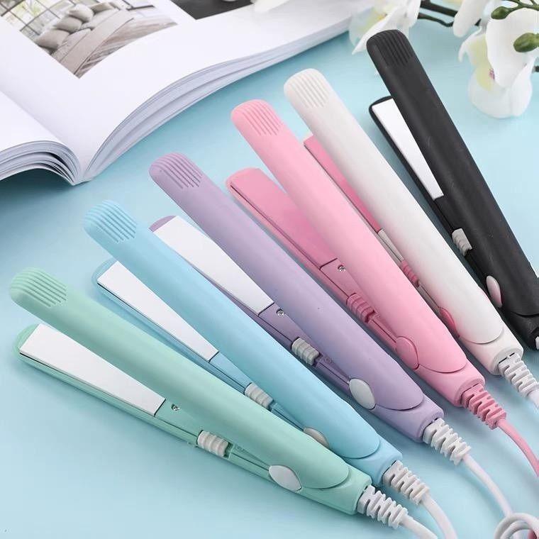 Mini Chapinha Prancha De Bolsa Portátil Cabelo Bivolt Estojo