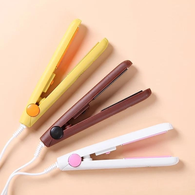 Mini Chapinha Prancha De Bolsa Portátil Cabelo Bivolt Estojo