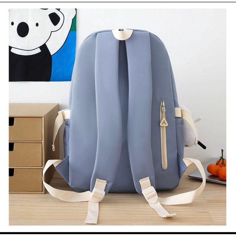 Kit 5 Bolsa Mochila Femina De Nylon adequado Para Escola Multiuso