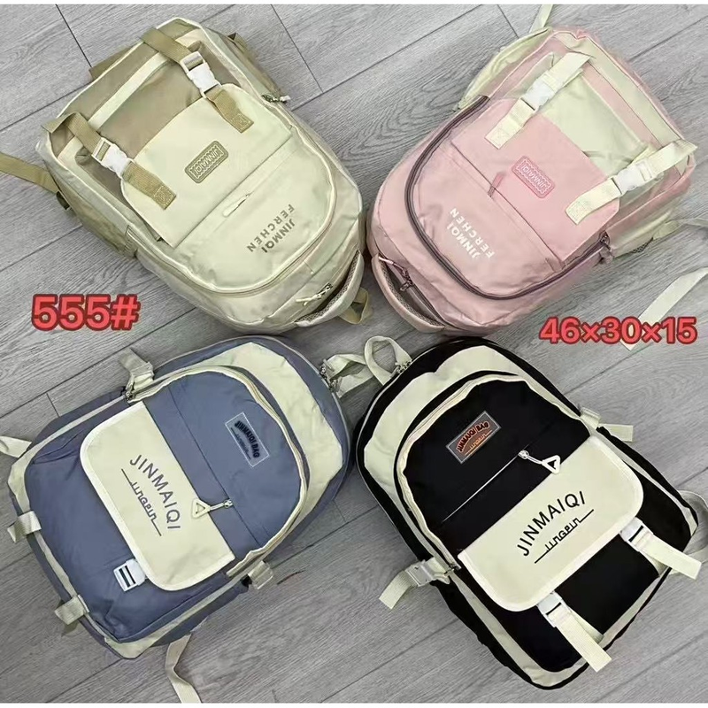 Kit 5 Bolsa Mochila Femina De Nylon adequado Para Escola Multiuso